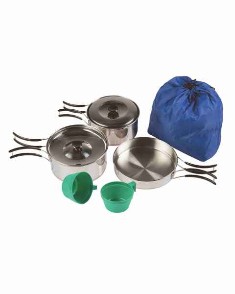 Mil-Tec KOCH-SET 2 PERS. STAINLESS STEEL Kochuntensilien Outdoor Camping