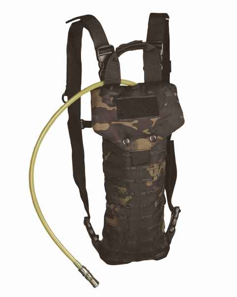 Mil-Tec HYDRATION PACK LASER CUT 2,5L MULTITARN BLACK Trinkflasche