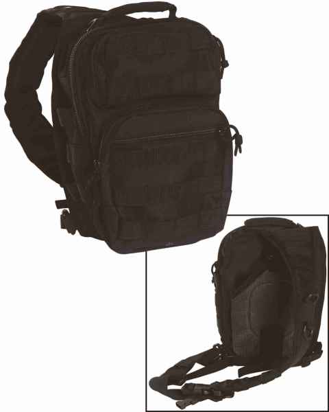 Mil-Tec ONE STRAP ASSAULT PACK SM SCHWARZ Tagesrucksack Rucksack Tasche