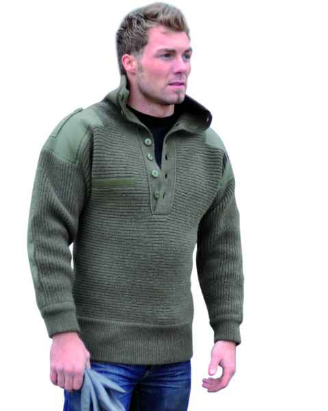 Mil-Tec OESTERR.ALPIN PULLOVER WOLLE OLIV Strickpullover