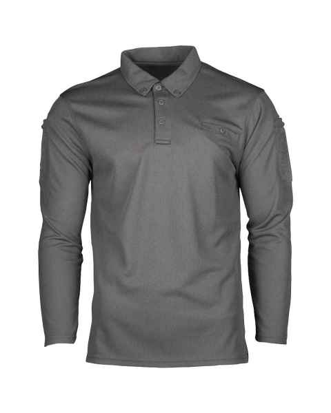 Mil-Tec TACTICAL QUICK DRY POLOSHIRT 1/1 ARM URBAN GREY Poloshirt