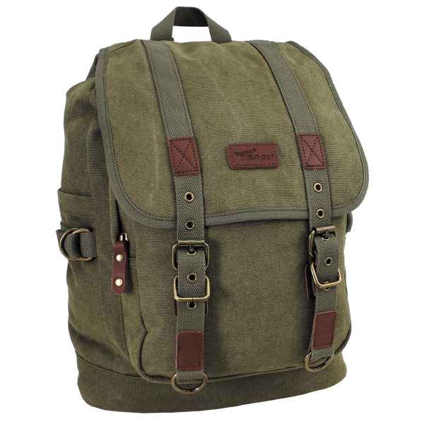 PureTrash Rucksack Canvas PT oliv