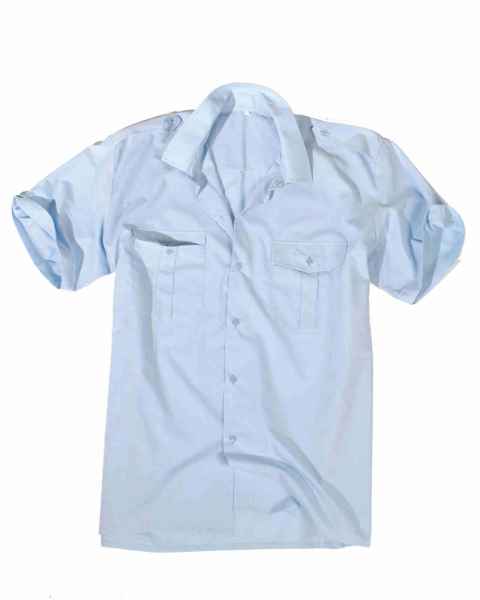 Mil-Tec DIENSTHEMD 1/2 ARM T/C HELLBLAU Freizeit