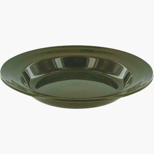 Highlander Teller CP067 22CM DEEP PLATE OLIVE