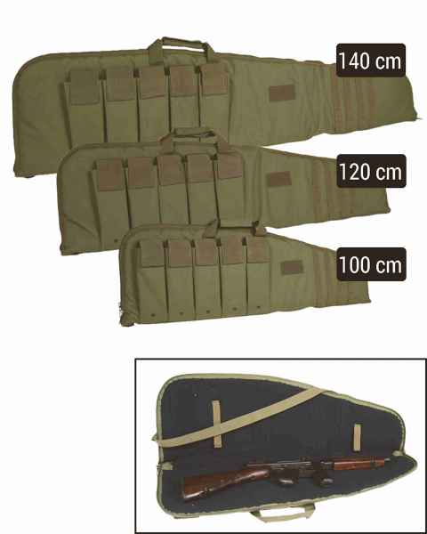 Mil-Tec RIFLE CASE M.TRAGEGURT OLIV 100CM Zubehör