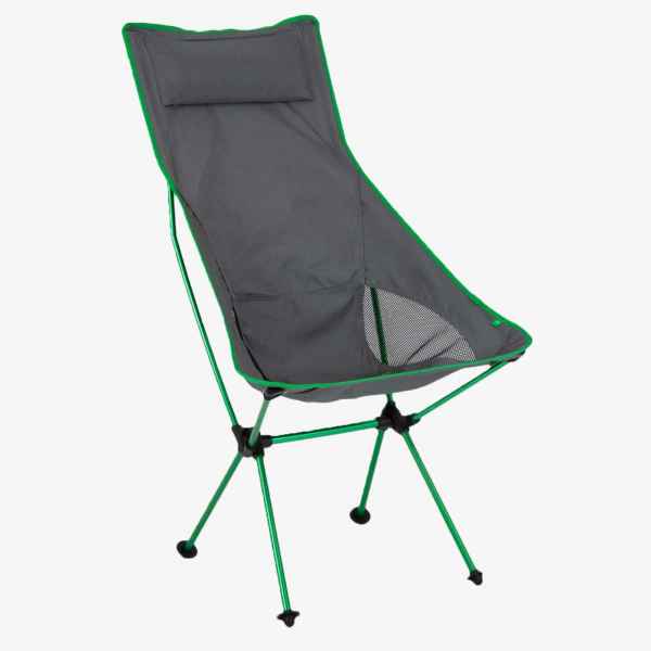 Highlander Campingstuhl FUR104 AYR CHAIR TALL GREEN/GREY