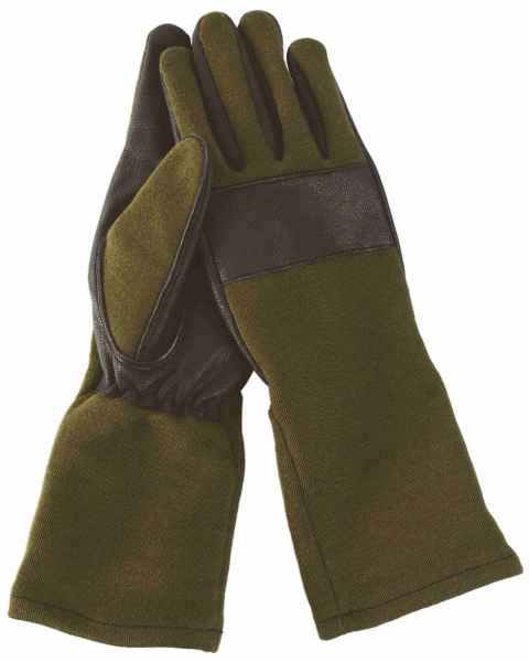 Mil-Tec BW KampfHANDSCHUHE FLAMMH.LEDER OLIV Fingerhandschuh Handschuh