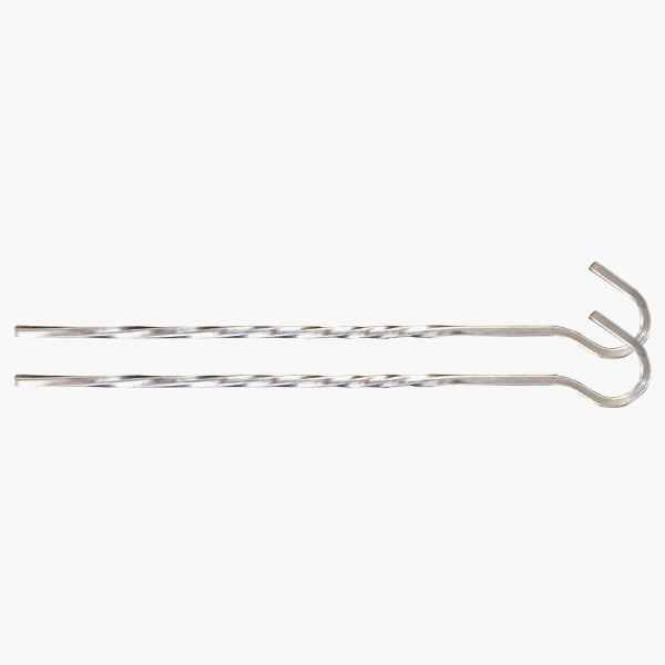Highlander Schraubheringe Stahl Pflock CS062 7" STEEL TWISTED PEG PACK 10