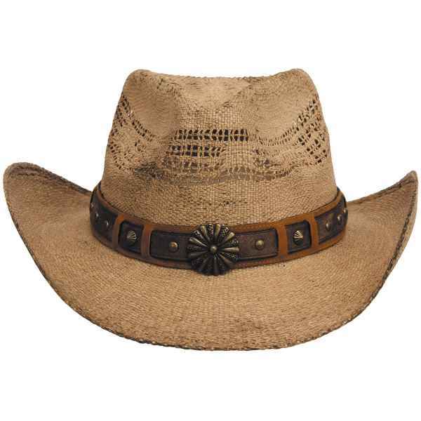 FoxOutdoor Strohhut mit Hutband Colorado braun