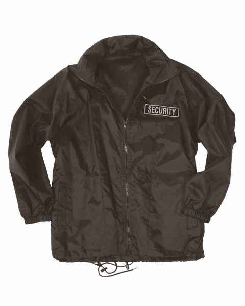 Mil-Tec SEC WINDBREAKER-JACKE SCHWARZ Outdoorjacke Jacke