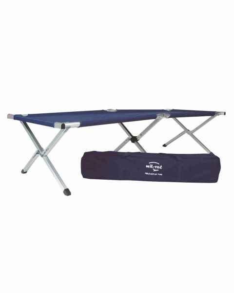 Mil-Tec FELDBETT US TYP ALU M.TA.190X65 CM BLAU Feldbett Outdoor Campen