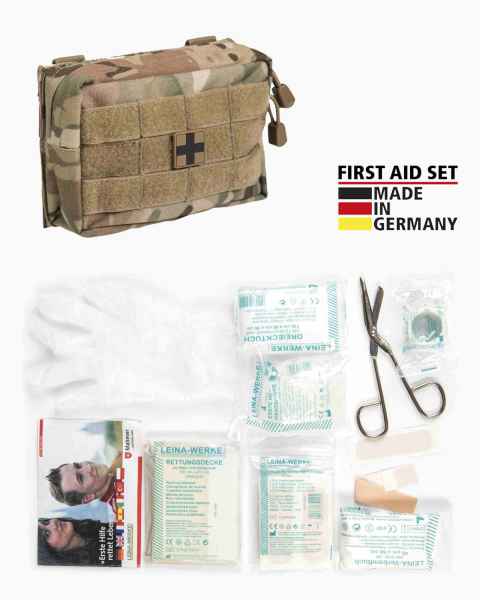 Mil-Tec FIRST AID SET LEINA PRO.25-TLG.SM MULTITARN Erste Hilfe