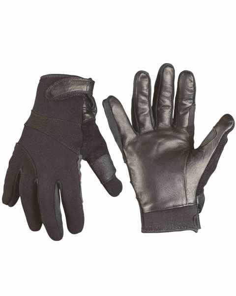Mil-Tec Fingerhandschuh Handschuh NEOPREN/ARAMID SCHWARZ Handschuhe