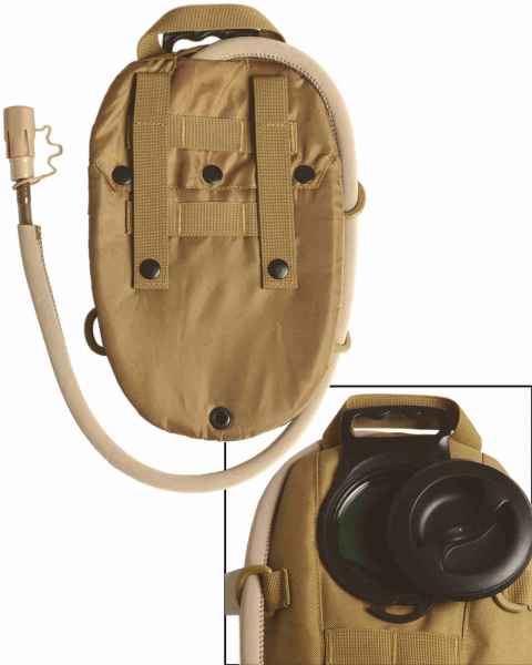 Mil-Tec HYDRATION PACK OVAL 1,5L COYOTE Trinkflasche
