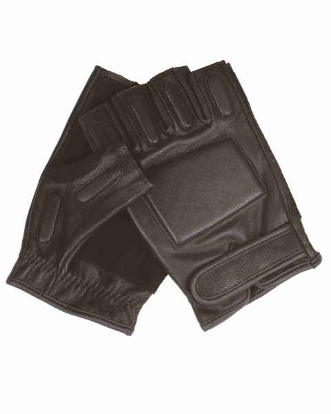 Mil-Tec SEC FINGERLINGE LEDER SCHWARZ Fingerhandschuh Handschuh