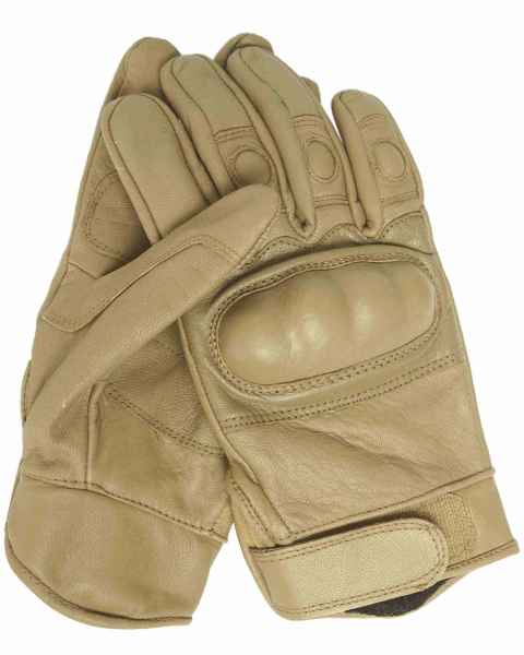 Mil-Tec TACTICAL GLOVES LEDER COYOTE Fingerhandschuh Handschuh