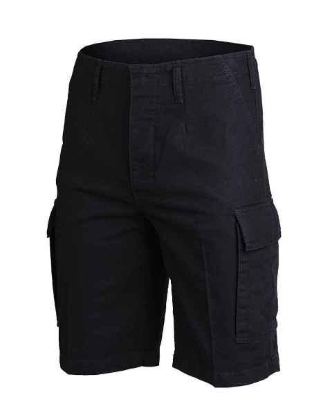 Mil-Tec BW BERMUDA MOLESKIN PREWASH SCHWARZ Shorts kurze Hose