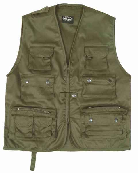 Mil-Tec JAGD-U.ANGLERWESTE OLIV Weste