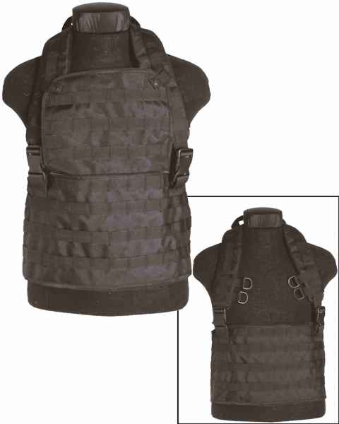 Mil-Tec CHEST RIGG MOLLE EXPANDABLE SCHWARZ Weste