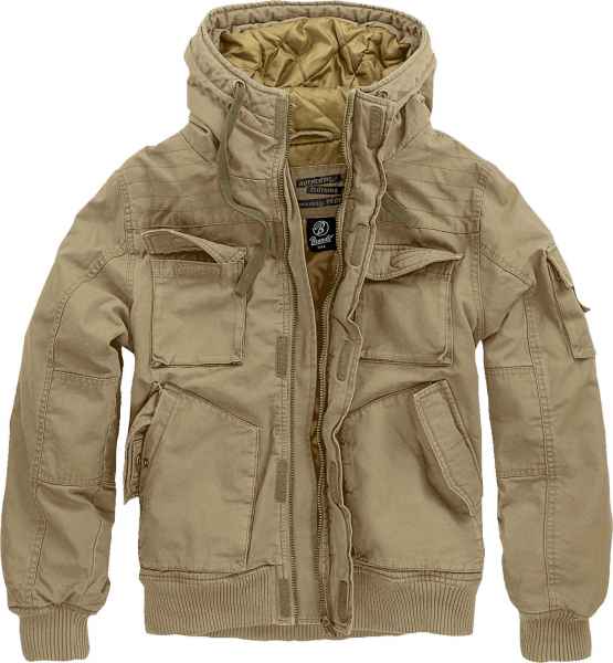 BRANDIT BRONX JACKET S-XXL Kapuze Jacke Bomberjacke Blouson Army Winterjacke 3107