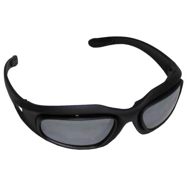 MFH Armee Sportbrille Assault schwarz 3 Ersatzgläser