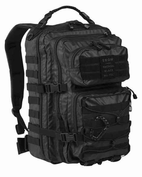 Mil-Tec US ASSAULT PACK LG TACTICAL BLACK Tourenrucksack Rucksack Tasche