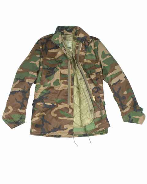 Mil-Tec US FELDJACKE M65 M.FU.KIDS WOODLAND Kinder