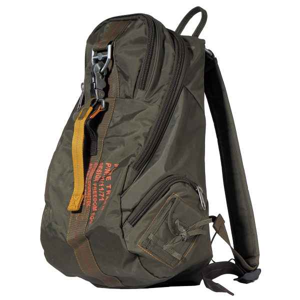 PureTrash Rucksack Nylon PT oliv Karabinerhaken