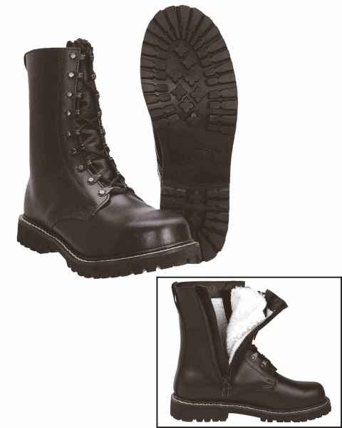 Mil-Tec PILOTENStiefel Schuhe M.PLÜSCHFUTTER U.RV Stiefel Schuhe