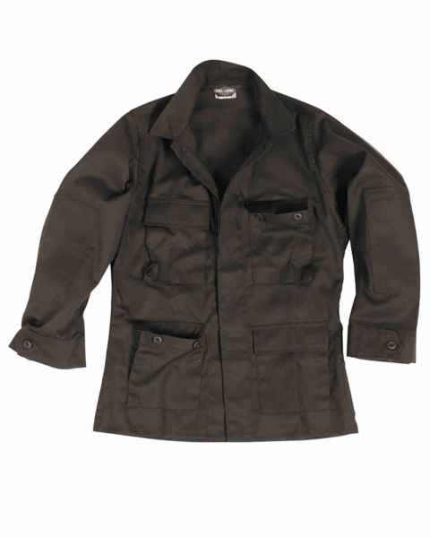 Mil-Tec US BDU FELDJACKE POLY/CO SCHWARZ Outdoorjacke Jacke