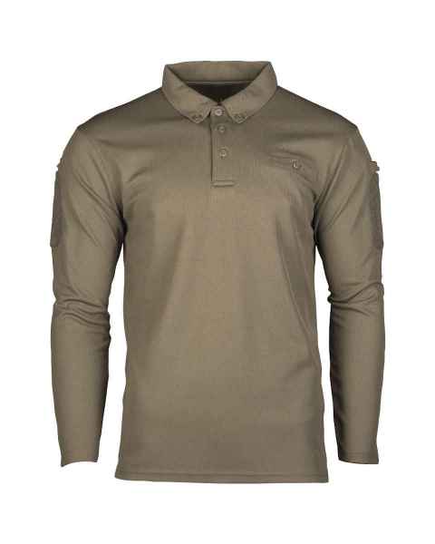 Mil-Tec TACTICAL QUICK DRY POLOSHIRT 1/1 ARM OLIV Poloshirt