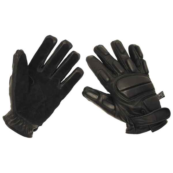 MFH Lederhandschuhe Protect schwarz schnitthemmend