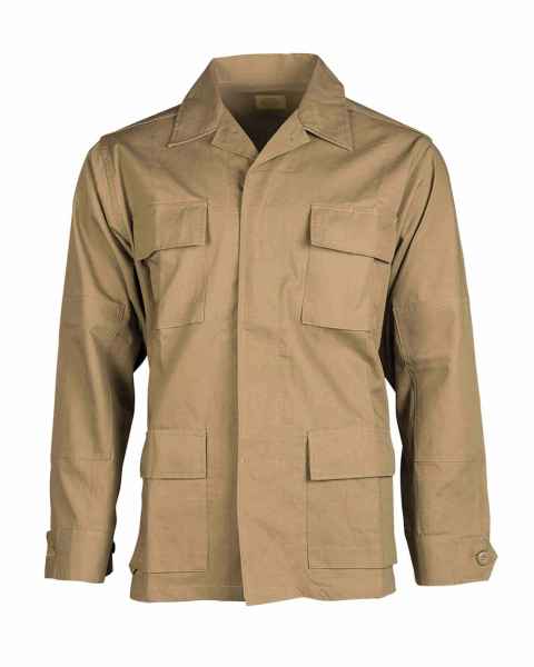 Mil-Tec US BDU FELDJACKE R/S DARK COYOTE Outdoorjacke Jacke