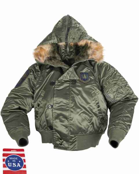 Mil-Tec US FLIEGERJACKE N2B CORINTH SAGE GREEN Outdoorjacke Jacke