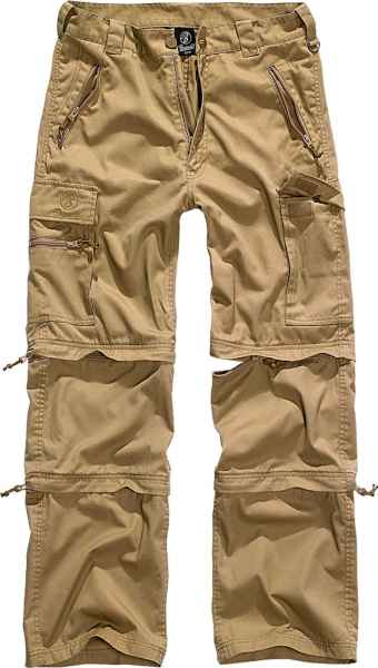 Brandit Herren Hose Savannah Taktische Militär Reißverschluss 3/4 Short 1011