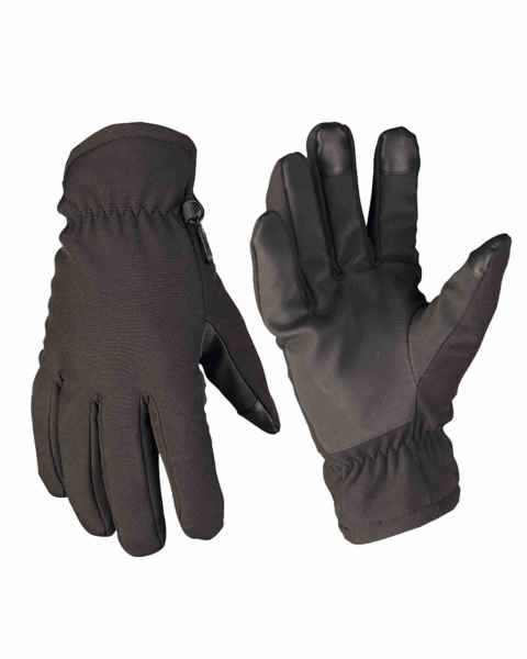 Mil-Tec SOFTSHELL HANDSCHUHE THINSULATE SCHWARZ Fingerhandschuh Handschuh