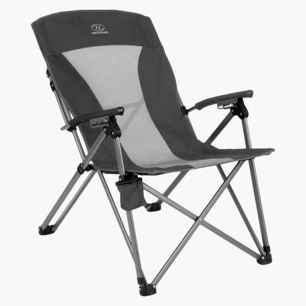 Highlander Campingstuhl FUR099 BALVENIE RECLINER CHAIR CHARCOAL