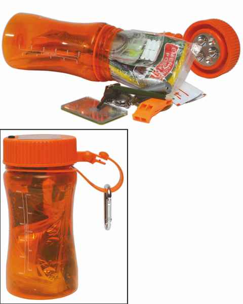 Mil-Tec OUTDOOR SURVIVAL BOX ORANGE Erste Hilfe