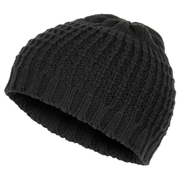 ProCompany Strickmütze BEANIE grobe Baumwolle kurz schwarz