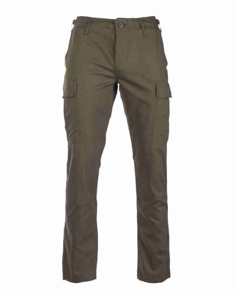 Mil-Tec US BDU FELDHOSE R/S SLIM FIT OLIV Cargohose