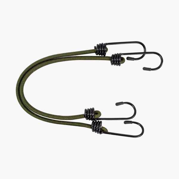 Highlander Spanngummi mit Haken CS168 6MMX30CM OLIVE BUNGEE (2 PACK)