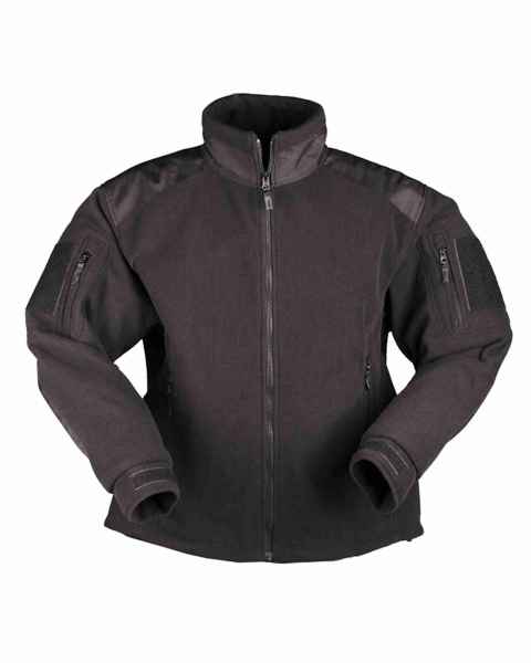 Mil-Tec DELTA-JACKET FLEECE SCHWARZ Fleecejacke