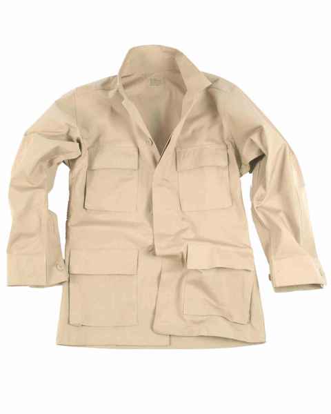 Mil-Tec US BDU FELDJACKE R/S KHAKI Outdoorjacke Jacke