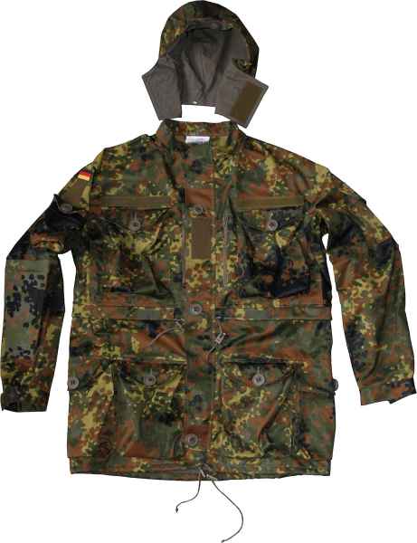 Leo Köhler KSK Smock Einsatzkampfjacke Jacke Einsatz Kampf Ripstop Flecktarn