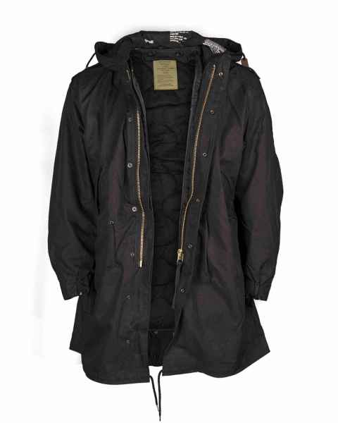 Mil-Tec US SHELL KAPUZENPARKA M51 M.FU.SCHWARZ Outdoorjacke Jacke