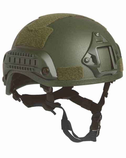 Mil-Tec US GEFECHTSHELM MICH 2001 W/RAIL OLIV Helm