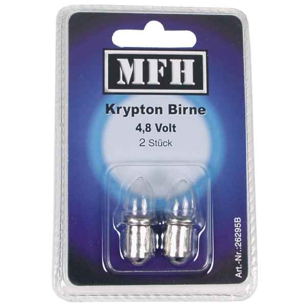 MFH Ersatzbirnen 4,8 V 2 Stk für Blocktaschenlampe