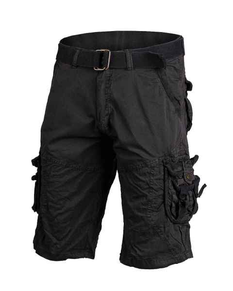 Mil-Tec VINTAGE SURVIVAL Shorts kurze Hose PREWASH SCHWARZ Shorts kurze Hose