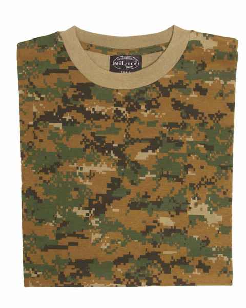Mil-Tec T-SHIRT TARN DIGITAL WOODLAND T-Shirt basic