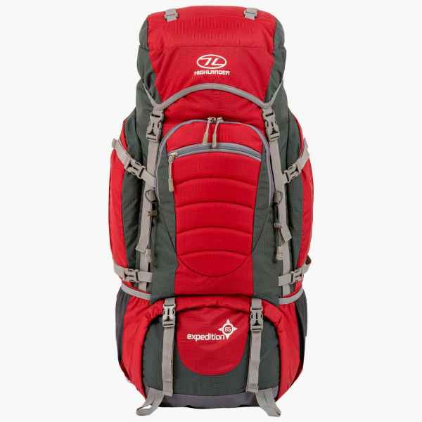 Highlander Großer Armee-Rucksack Aus Segeltuch – Robuster Tagesrucksack In Oliv Mit Vielen Taschen